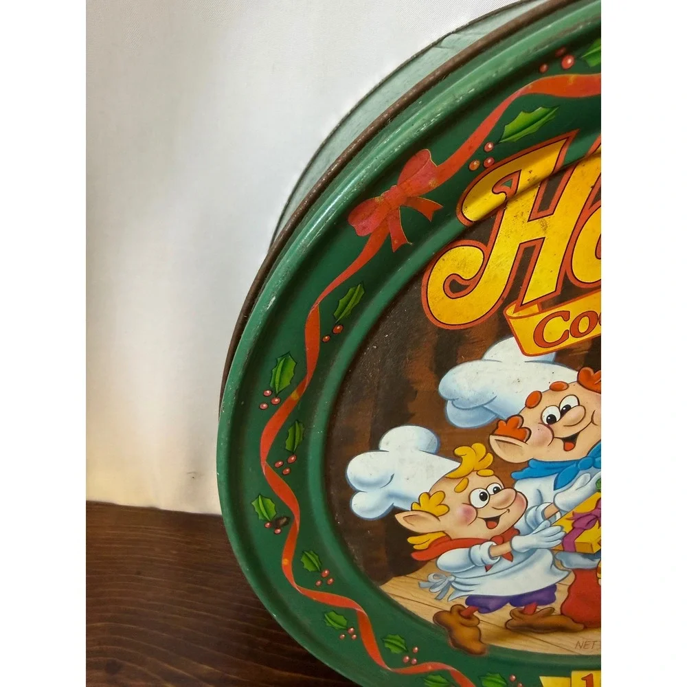 Vintage 1996 Keebler Holiday Cookies Tin Ernie the Elf Christmas Collectible 10